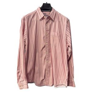 Tommy Bahama pink strip XL men's button‎ down shirt